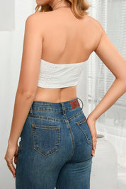 Tassel Eyelet Tube Top