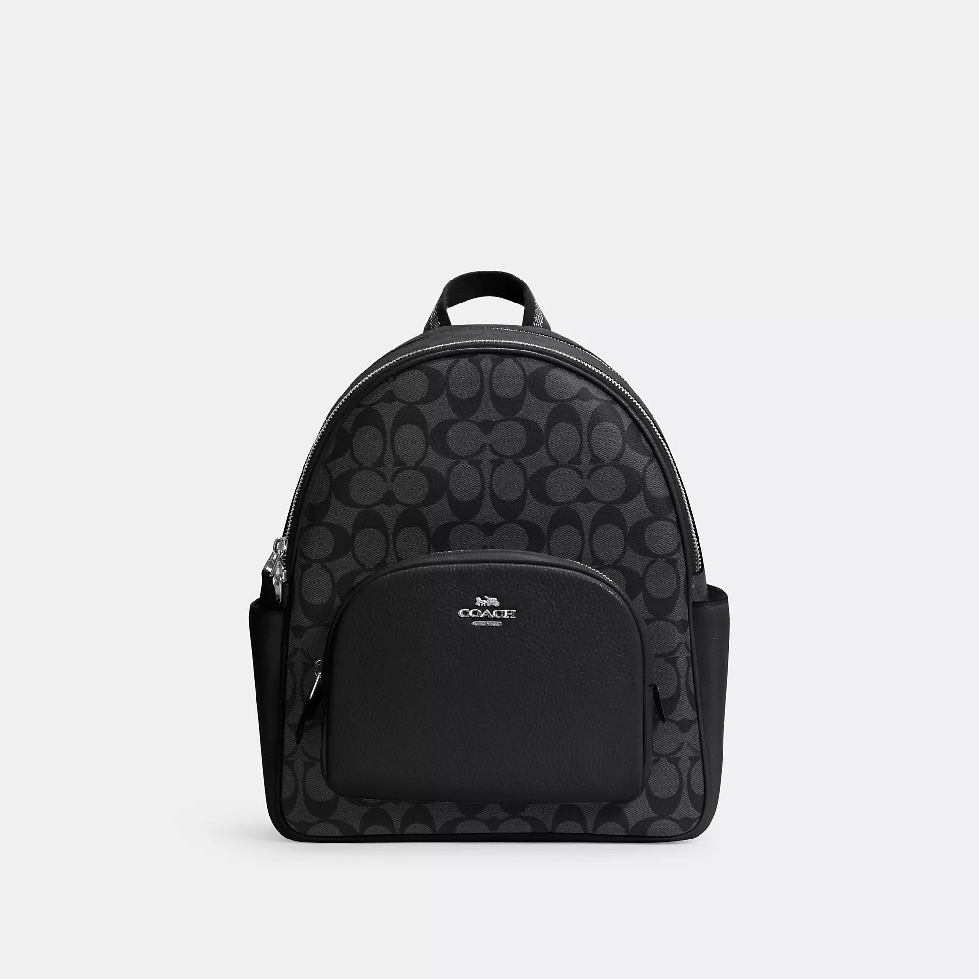 Coach Outlet Court Backpack In Signature Canvas