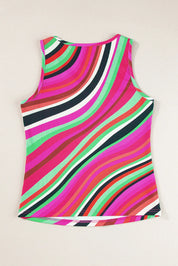 Color Block Round Neck Tank