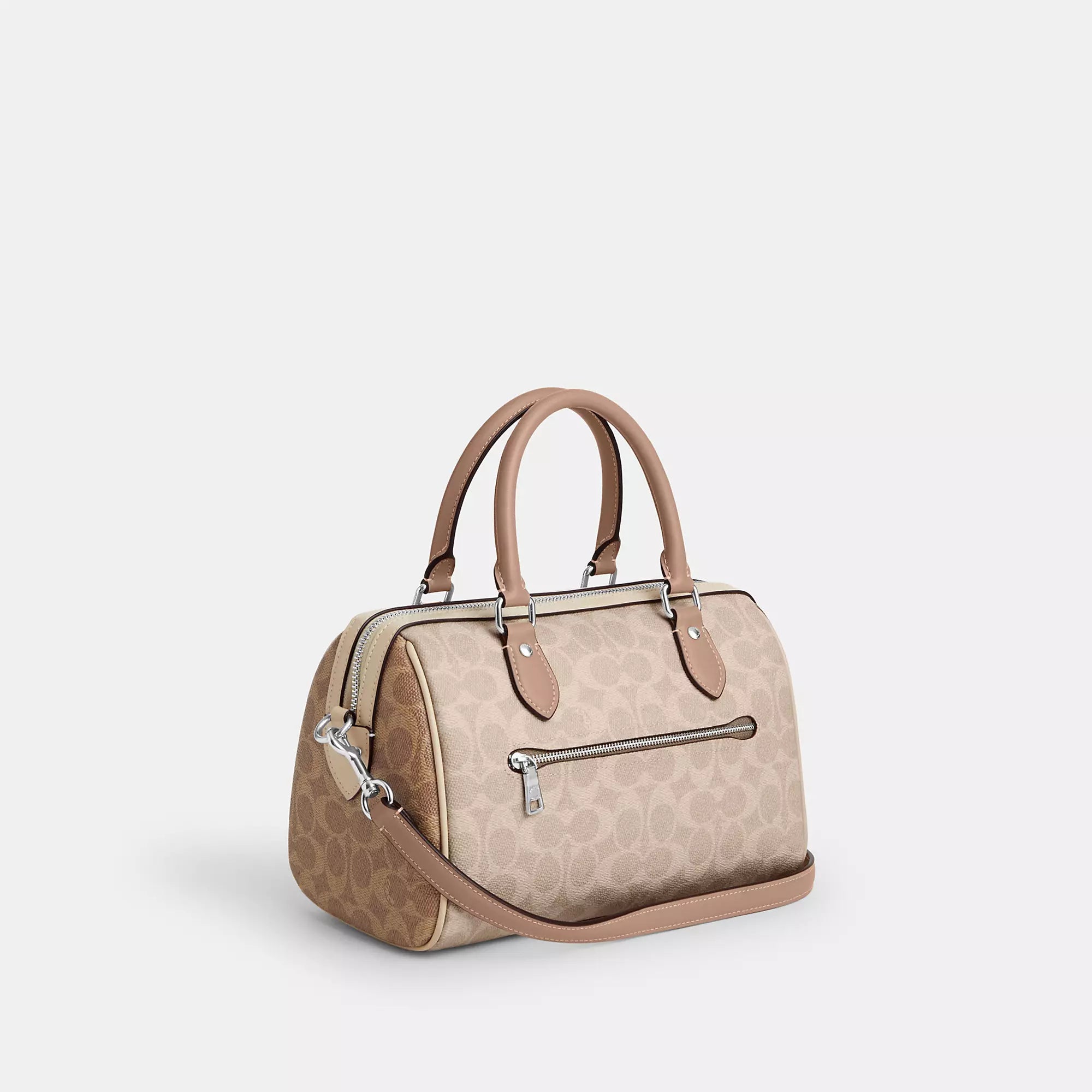 Coach Outlet Rowan Satchel Bag In Blocked Signature Canvas