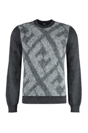 Fendi Wool Blend Crew-Neck Sweater