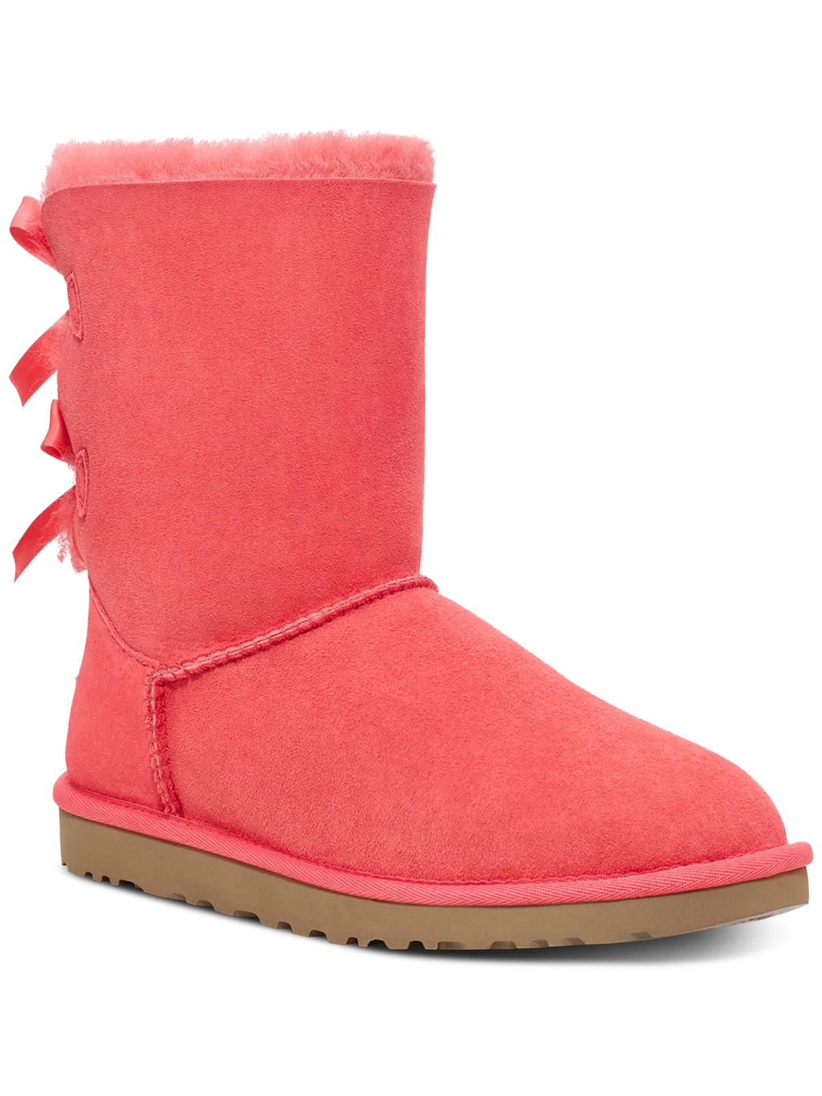 Bailey Bow II Womens Suede Shearling Winter Boots