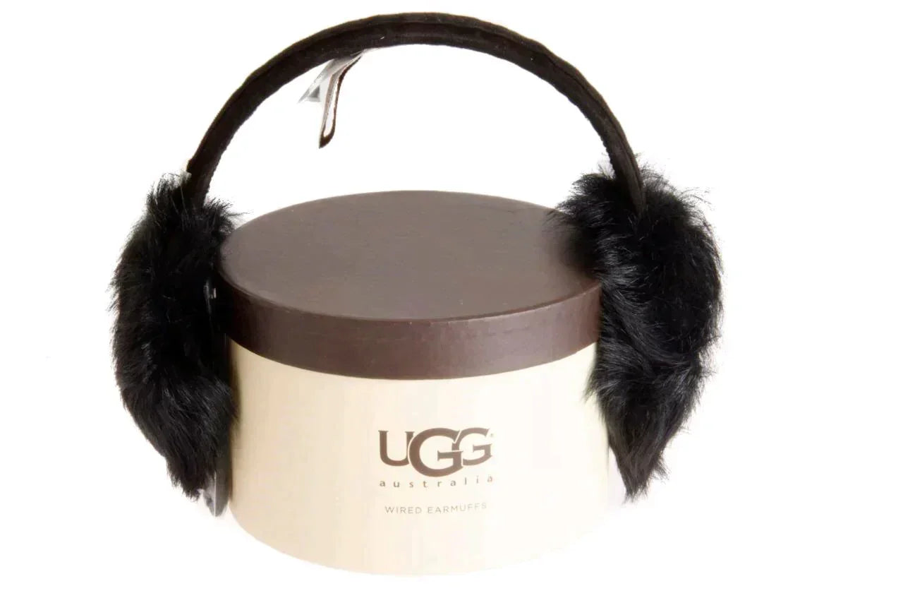 UGG Toscana Piel Tech Black Earmuff - Women's