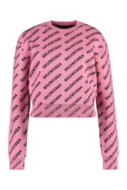 Balenciaga Jacquard Crew-Neck Sweater