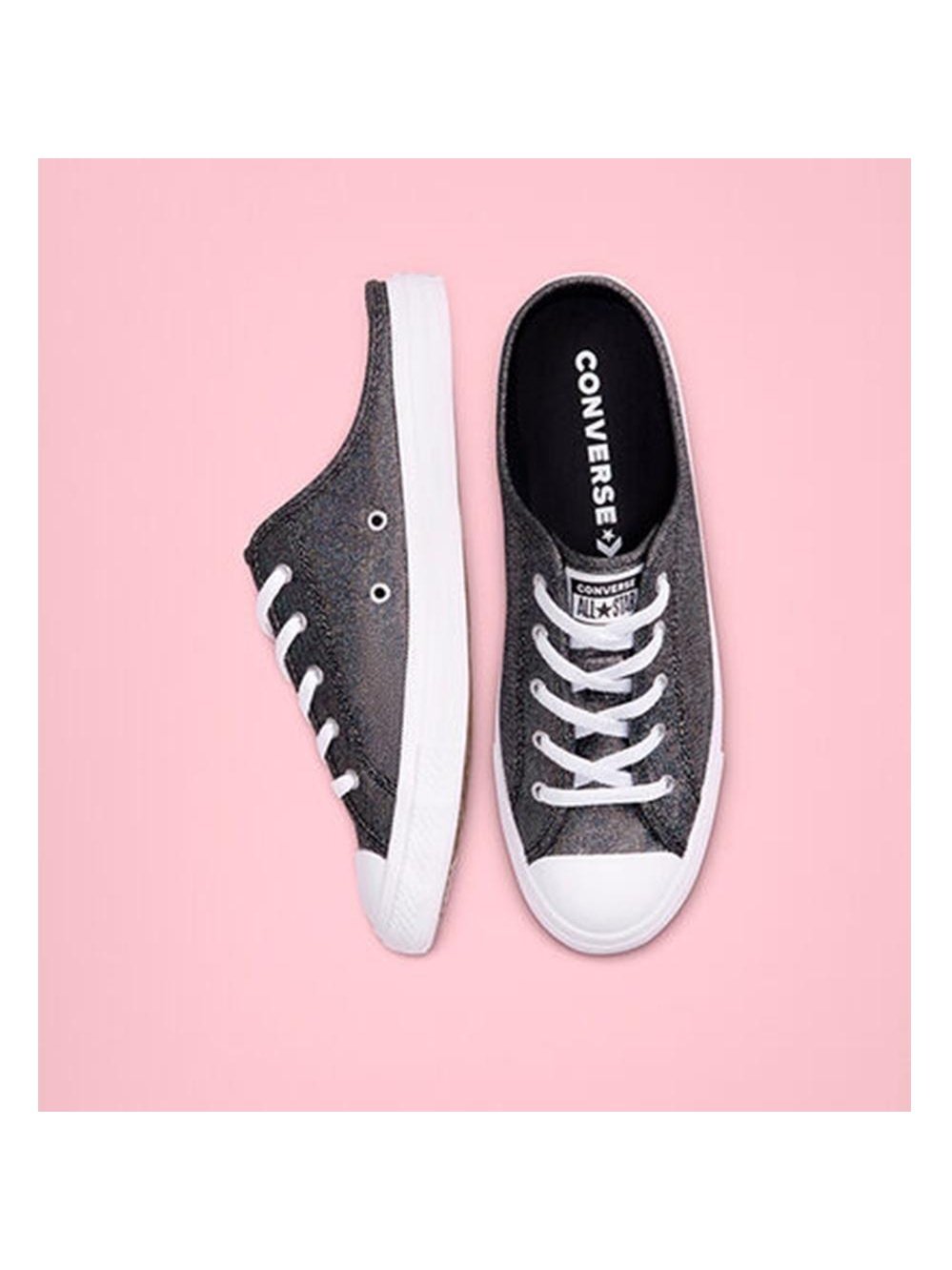 Converse Industrial Glam Chuck Taylor All Star Dainty Mule Slip Silver/Black/White 568811F