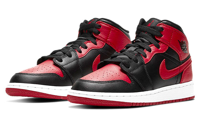 Air Jordan 1 Mid GS 'Banned' 554725-074