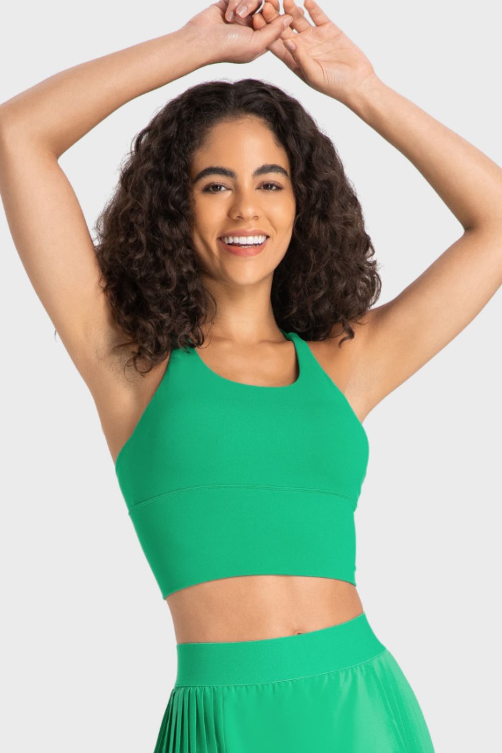 Millennia Crisscross Back Ladder Detail Sports Bra