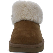 Ultra Mini Womens Suede Winter Shearling Boots