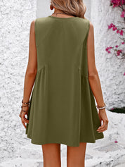 Mandy V-Neck Sleeveless Mini Dress