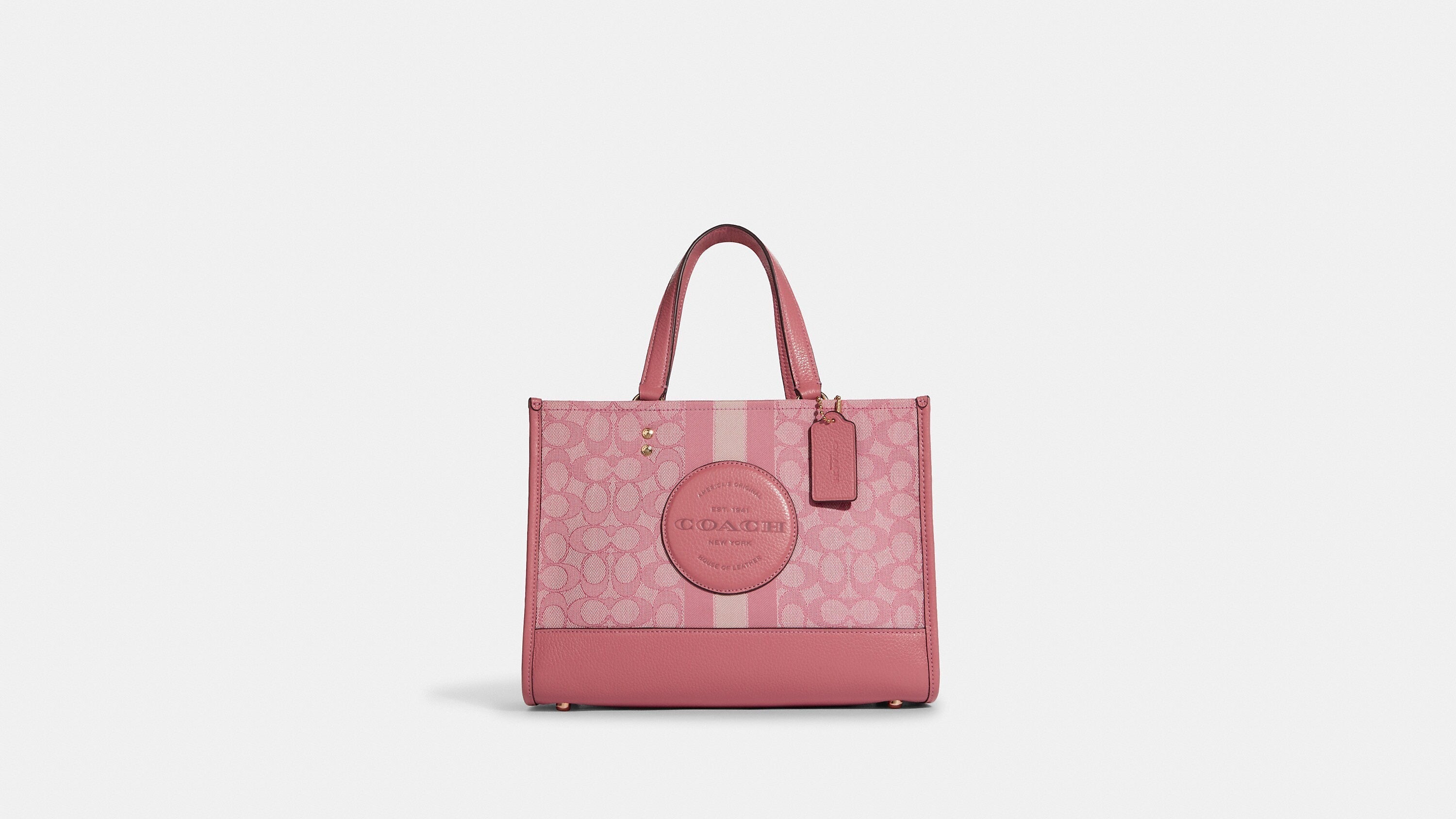 Coach Outlet Dempsey Carryall In Signature Jacquard With Stripe And Coach Patch