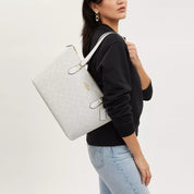 Coach Outlet Gallery Tote In Signature Canvas