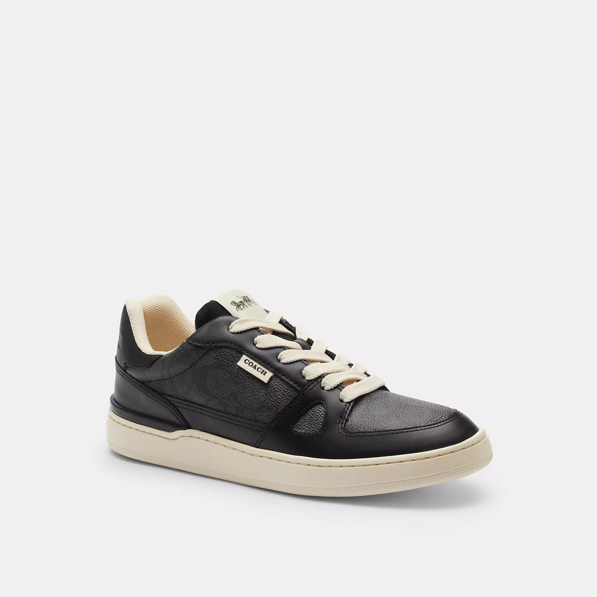 Coach Outlet Clip Court Low Top Sneaker In Signature Canvas