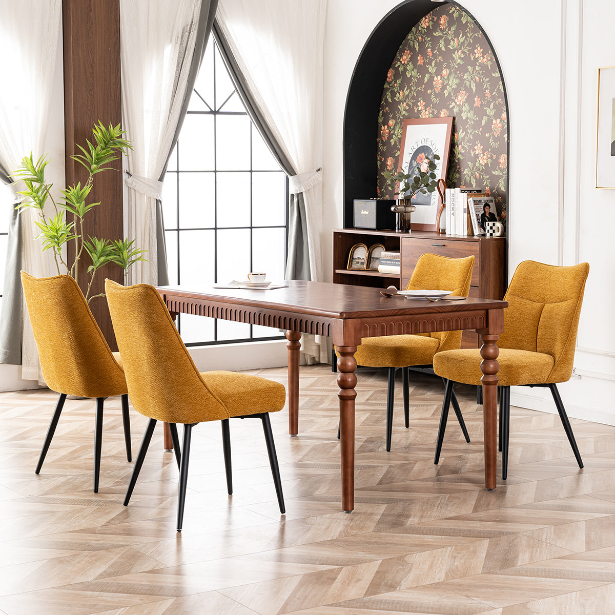 YOUNIKE Tufted Dining Chairs Upholstered Chairs for Kitchen