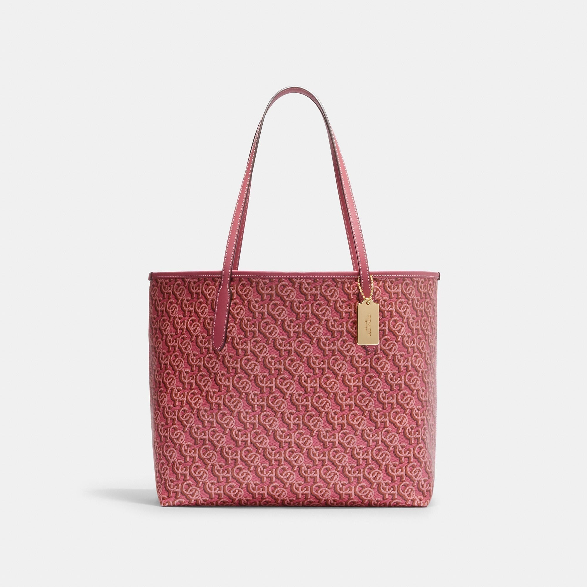 Coach Outlet City Tote With Signature Monogram Print