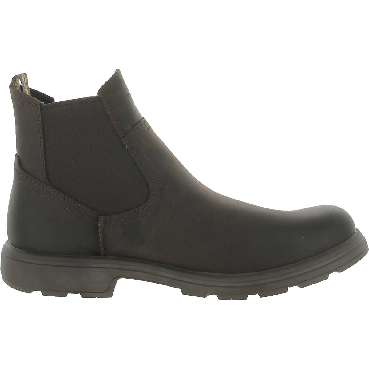 Biltmore  Mens Leather Pull On Chelsea Boots