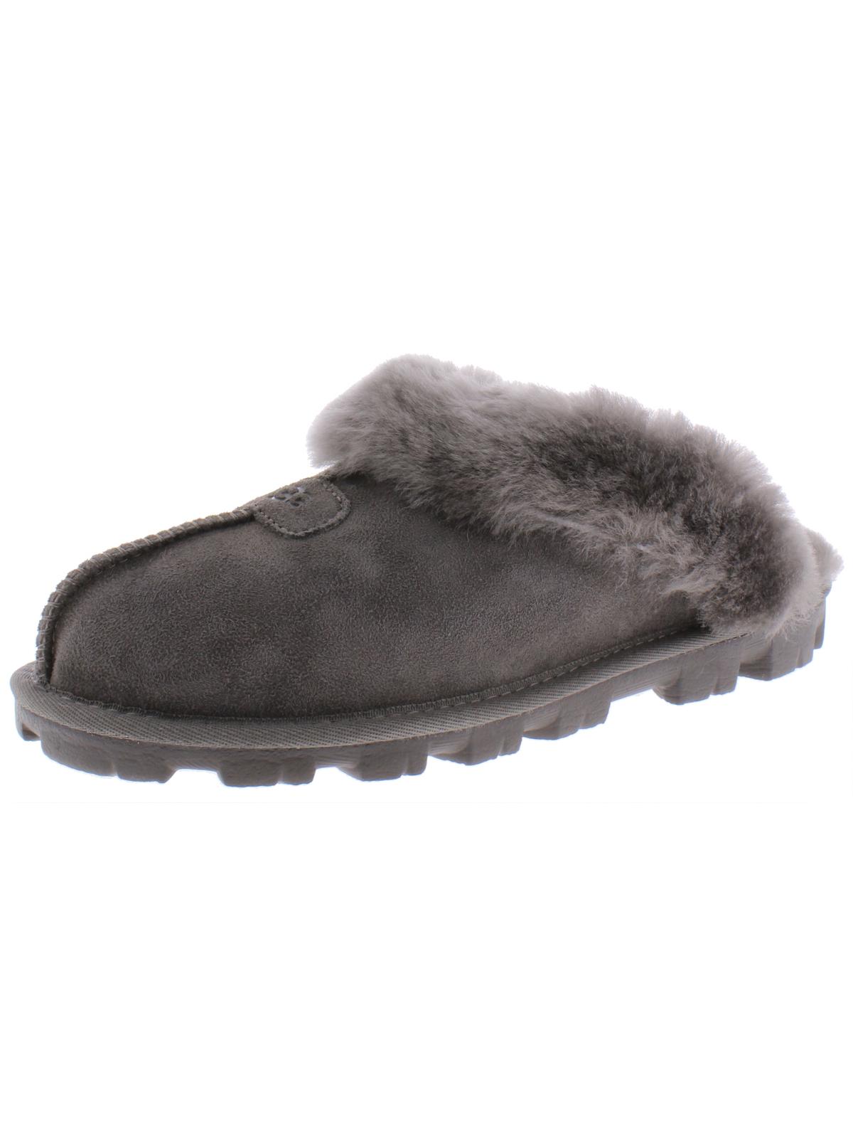 Coquette Womens Suede Lined Mule Slippers