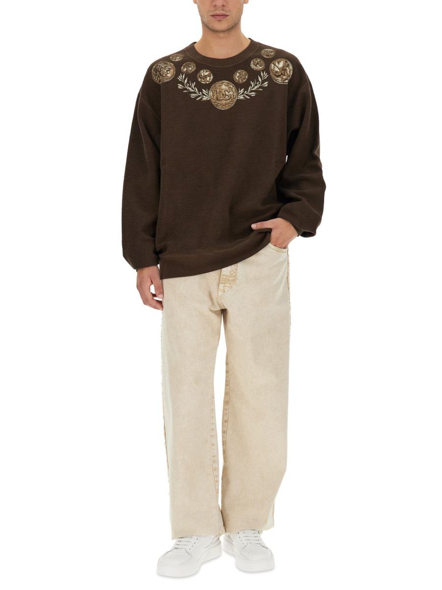 Dolce & Gabbana Coin Print Sweatshirt