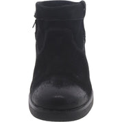 Womens Suede Solid Ankle Boots