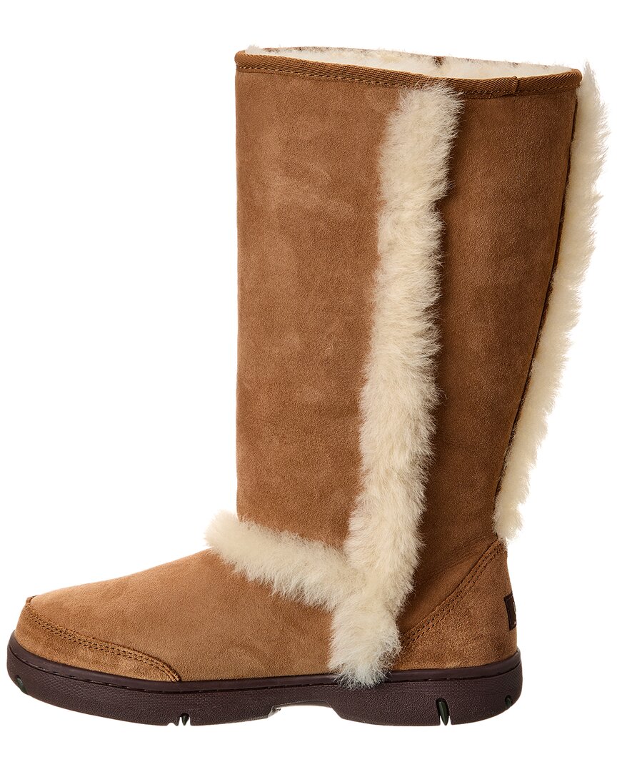 UGG Sunburst Tall Suede & Shearling Boot