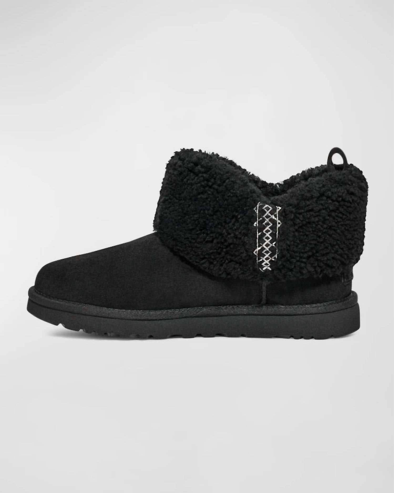 Ultra Mini Braid Boots In Black