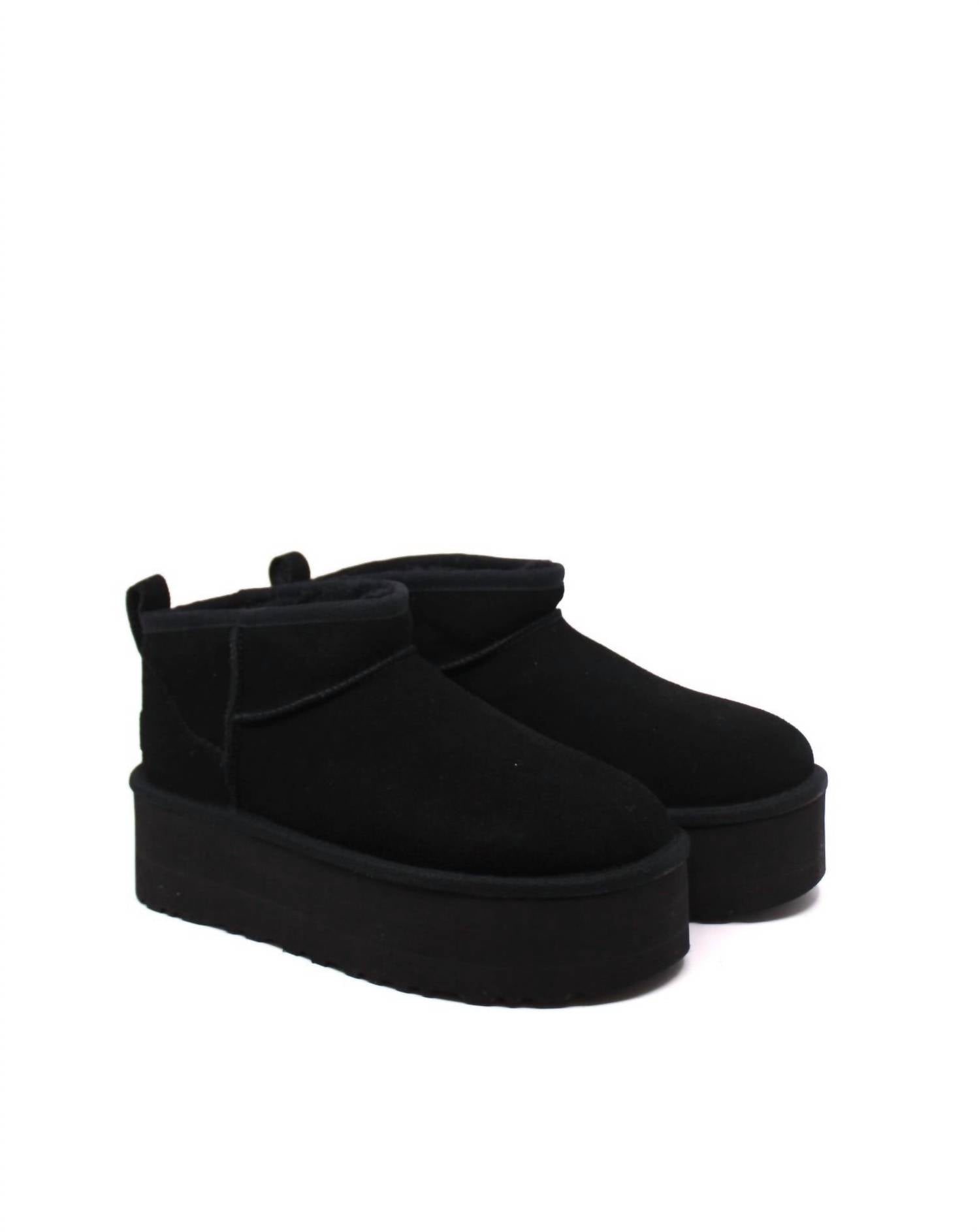 Women's Classic Ultra Mini Platform Shoes In Black