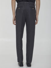 Wool And Cashmere Trousers