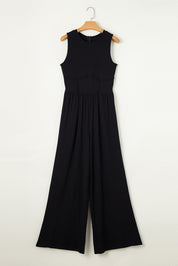 Round Neck Sleeveless Jumpsuit