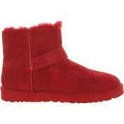 Mini Bailey Womens Suede Cozy Ankle Boots