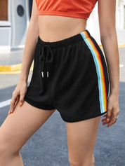 Ivy Lane Side Stripe Drawstring Shorts