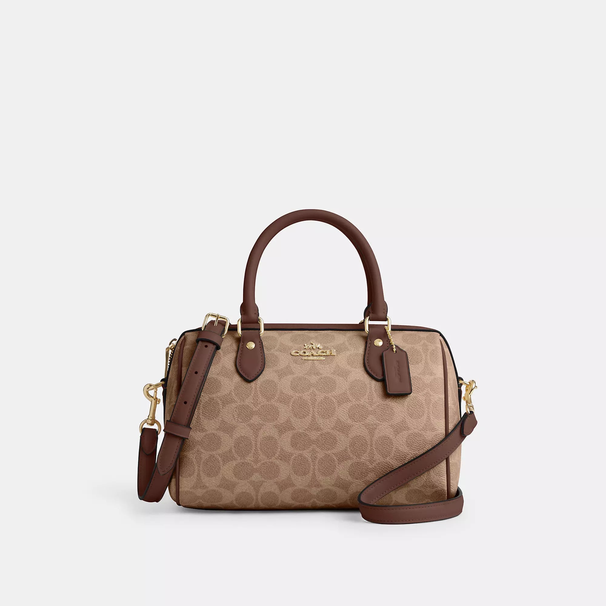 Coach Outlet Rowan Satchel Bag In Signature Canvas