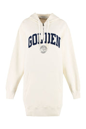 Golden Goose Journey W`S Sweatshirt Hoodie Dress W/Zip Golden Patch Clothing