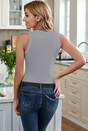 Solid Round Neck Tank