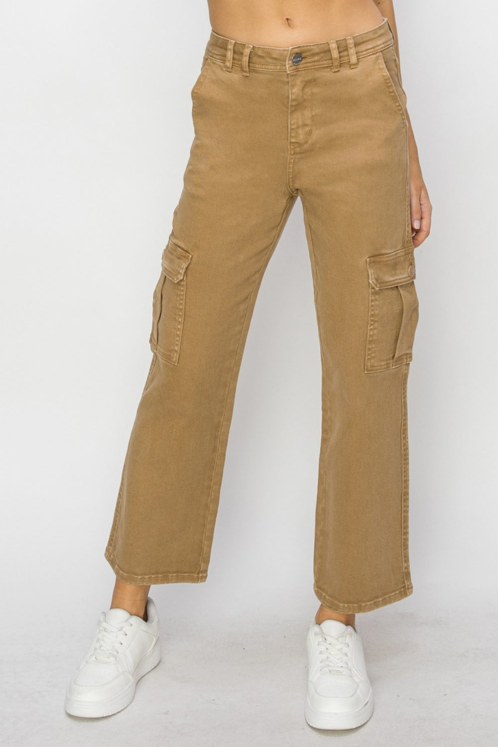 Risen Full Size High Rise Cargo Jeans