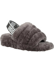 Fluff Yeah Womens Shearling Slingback Slide Slippers