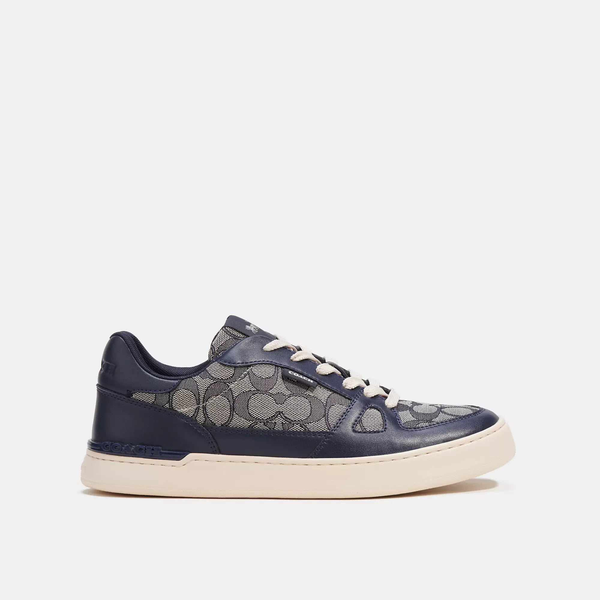 Coach Outlet Clip Court Sneaker In Signature Jacquard