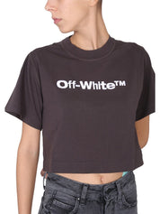 Off-White Cropped Fit T-Shirt