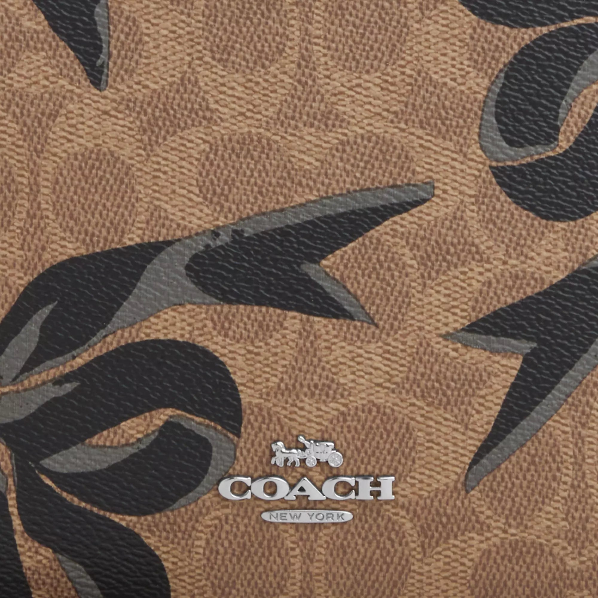 Coach Outlet Slim Crossbody Bag In Signature Canvas With Bow Print