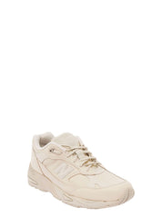 '991' Beige Panelled Sneakers With Logo Patch In Leather And Fabric Man