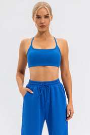 Crisscross Spaghetti Strap Active Cami