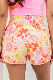 Printed High Waist Shorts