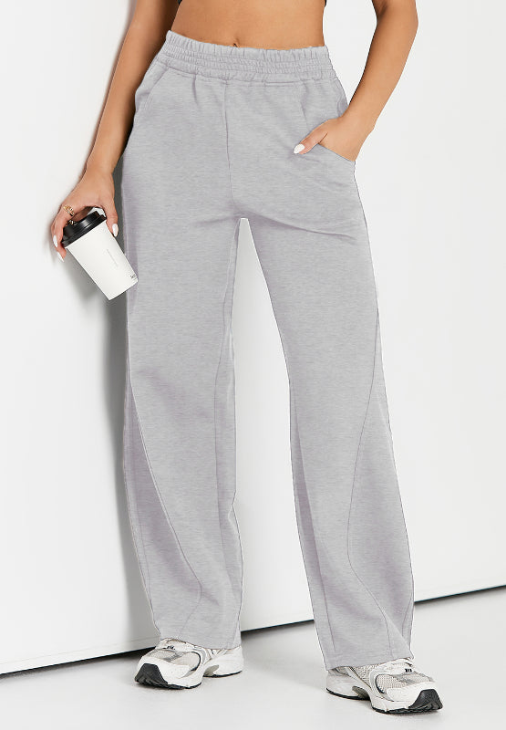 Elastic Waist Sweatpants with Pockets