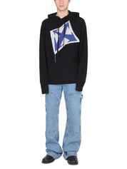 Off-White "Thunder Arrow" Hooded Jersey