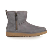 UGG Classic Zip Mini Gray  1113590-SHA Women's