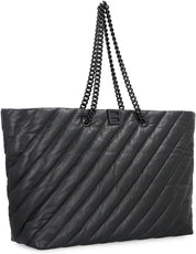 Balenciaga Carry All Crush Leather Tote