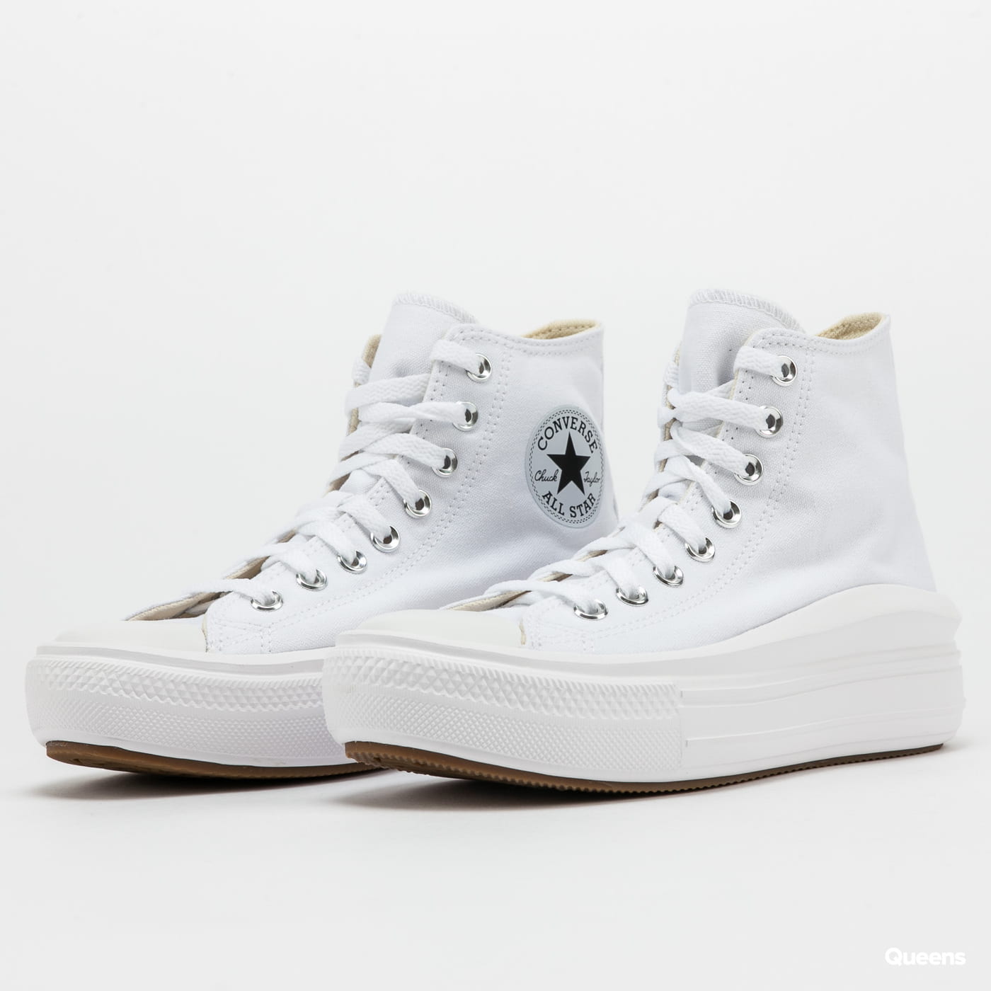 Converse Women's Chuck Taylor All Star Move Platform White/Natural Ivory/Black 568498C