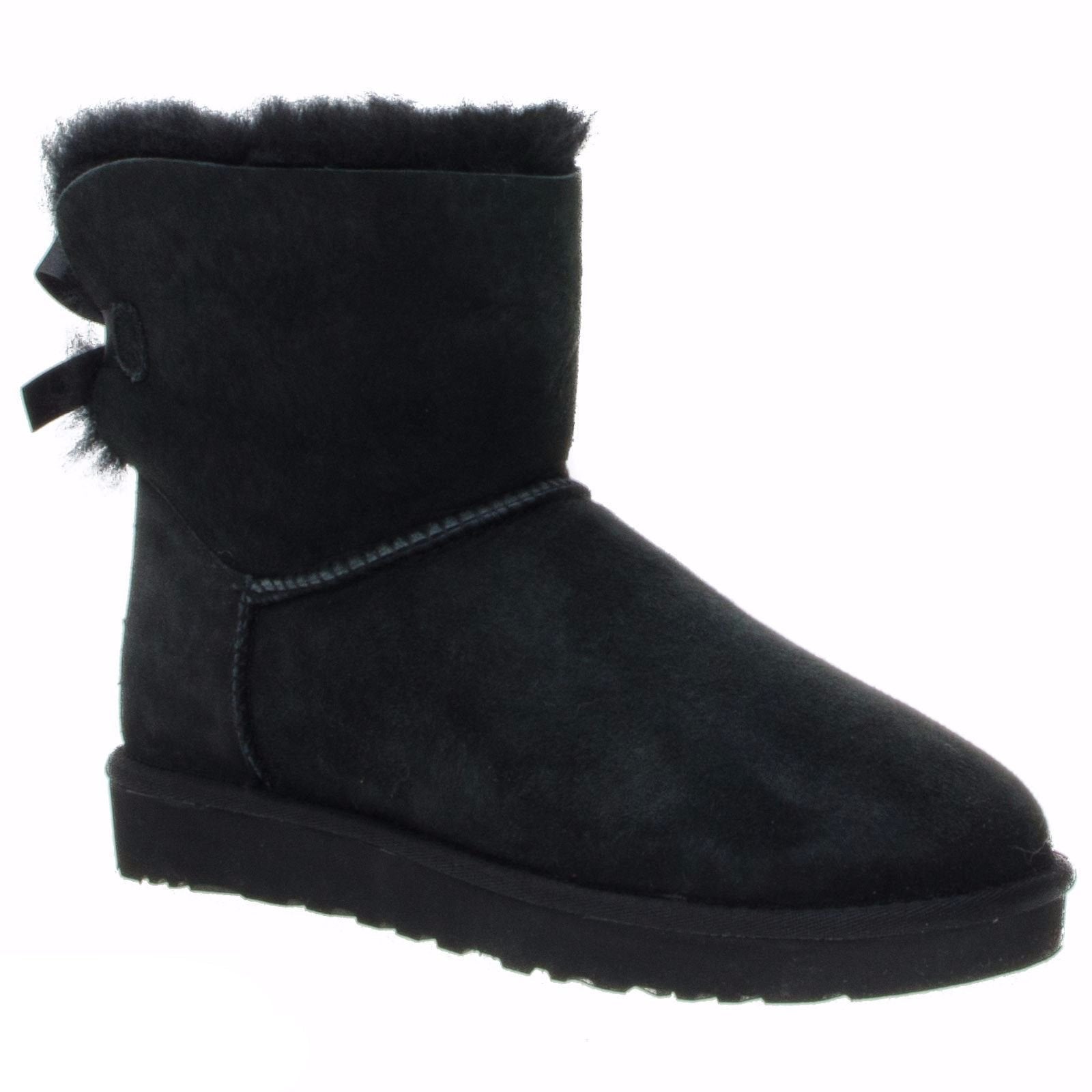 UGG Mini Bailey Bow Black Boots