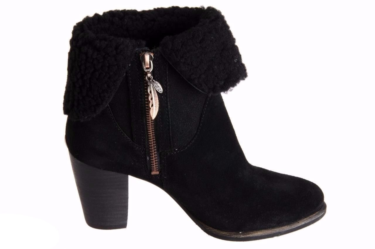 UGG AUSTRALIA BLACK ANKLE BOOTS