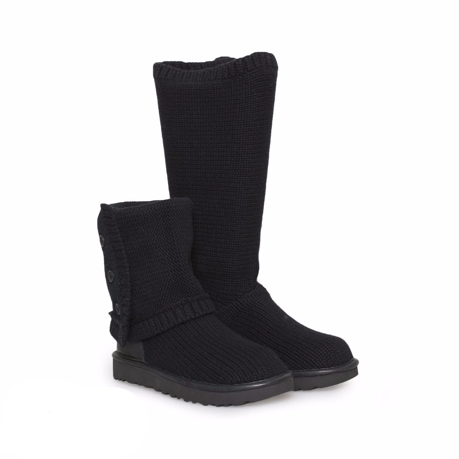 UGG Classic Cardy Cashmere Black Boots