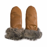 UGG Leather Mittens Chestnut