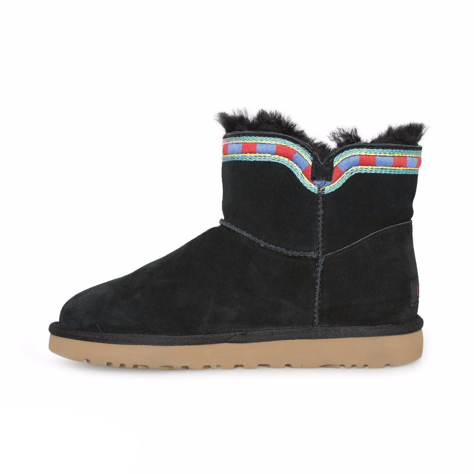 UGG Rosamaria Embroidery Black Boots